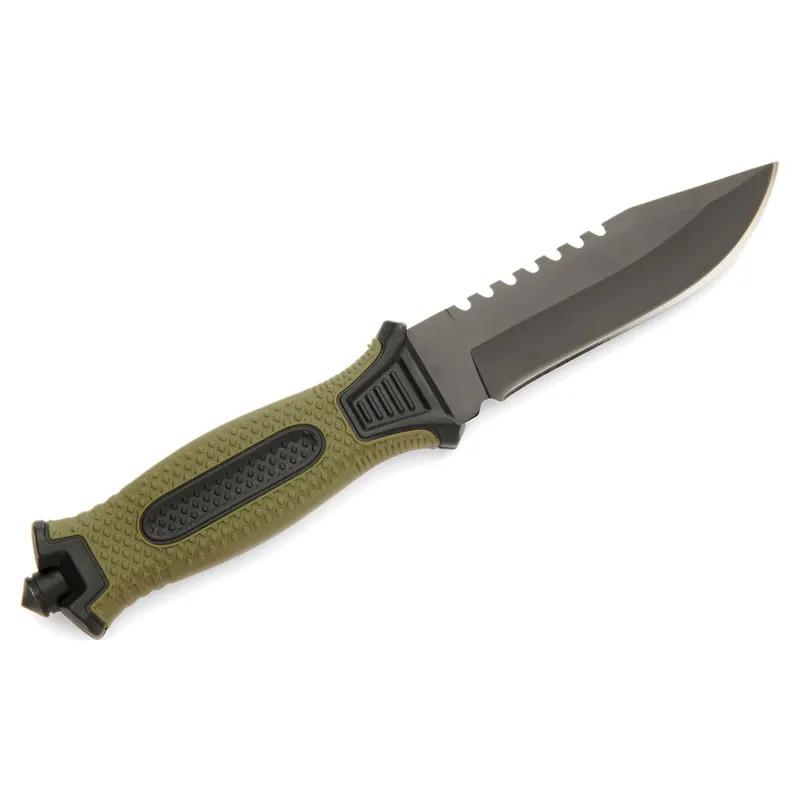 Whitby Outdoor Survival Camping Sheath Knife With Sawtooth Blade