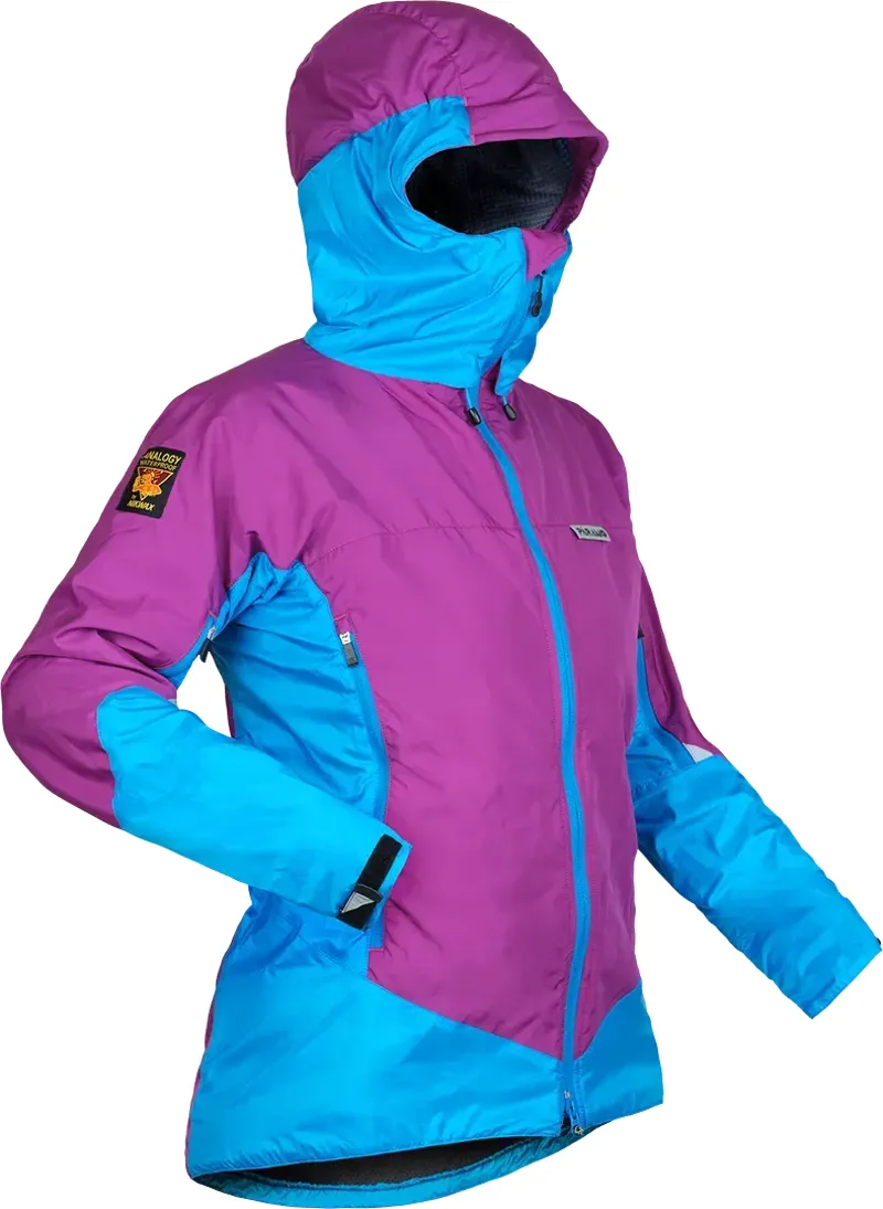 Paramo Velez Jacket Womens in Foxglove/Neon Blue-1