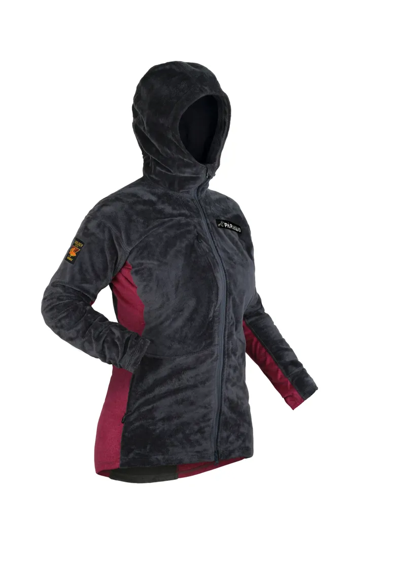 Paramo Ventura Plus Fleece Womens in Dark Grey/Carmine-2