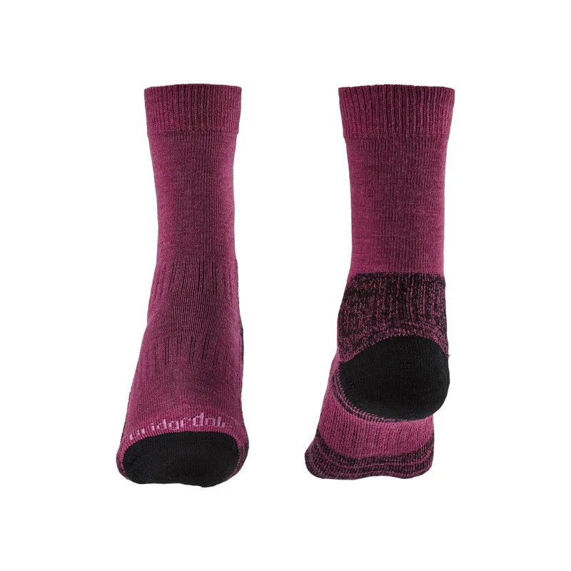 Bridgedale Hike Merino Endurance Boot Womens Socks in Berry-1