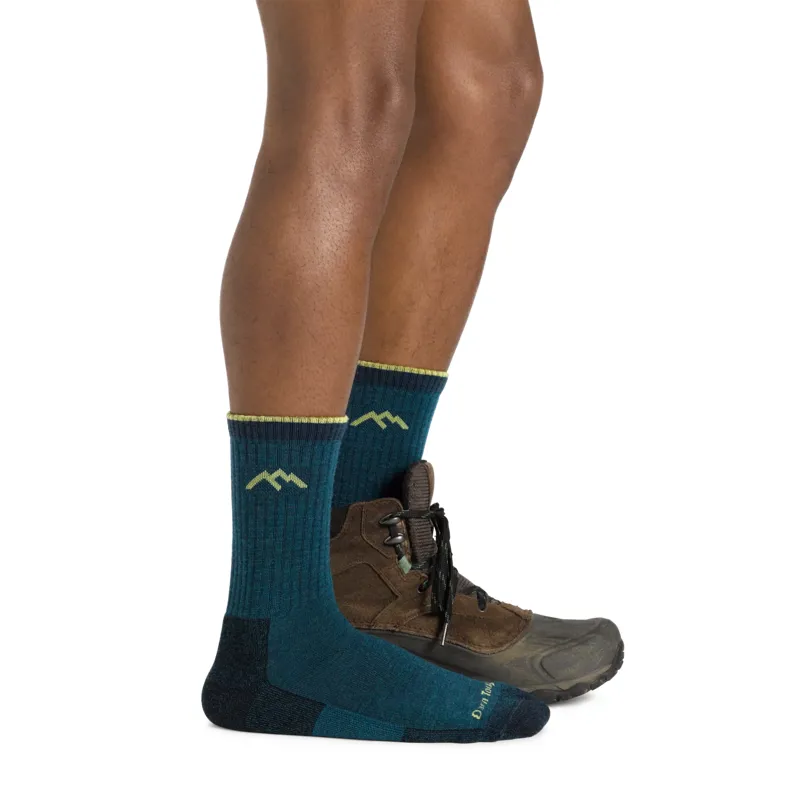 Darn Tough Hiker Micro Crew Midweight Socks Mens in Dark Teal-2