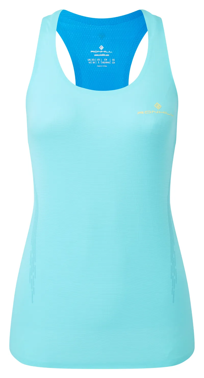 Ronhill Tech Race Vest Womens in Aquamint/El Blue