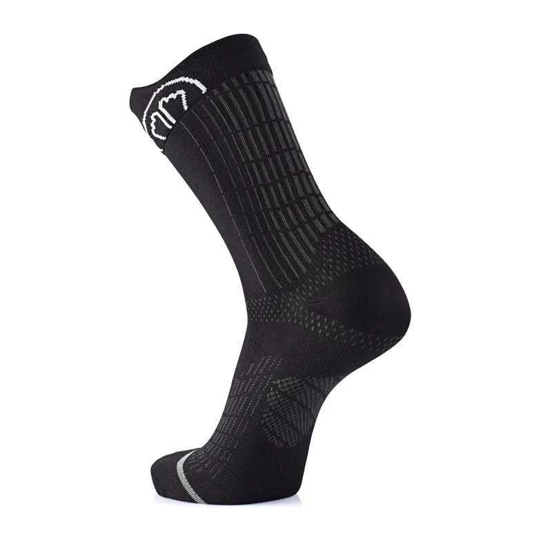 Sidas Run Anatomic Crew Socks in Black-1