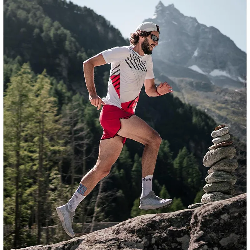 Sidas Run Anatomic Crew Socks in White-2