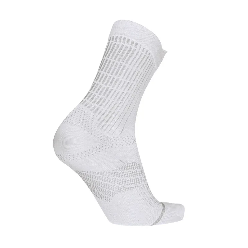 Sidas Run Anatomic Crew Socks in White-3