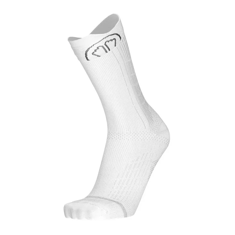 Sidas Run Anatomic Crew Socks in White-5