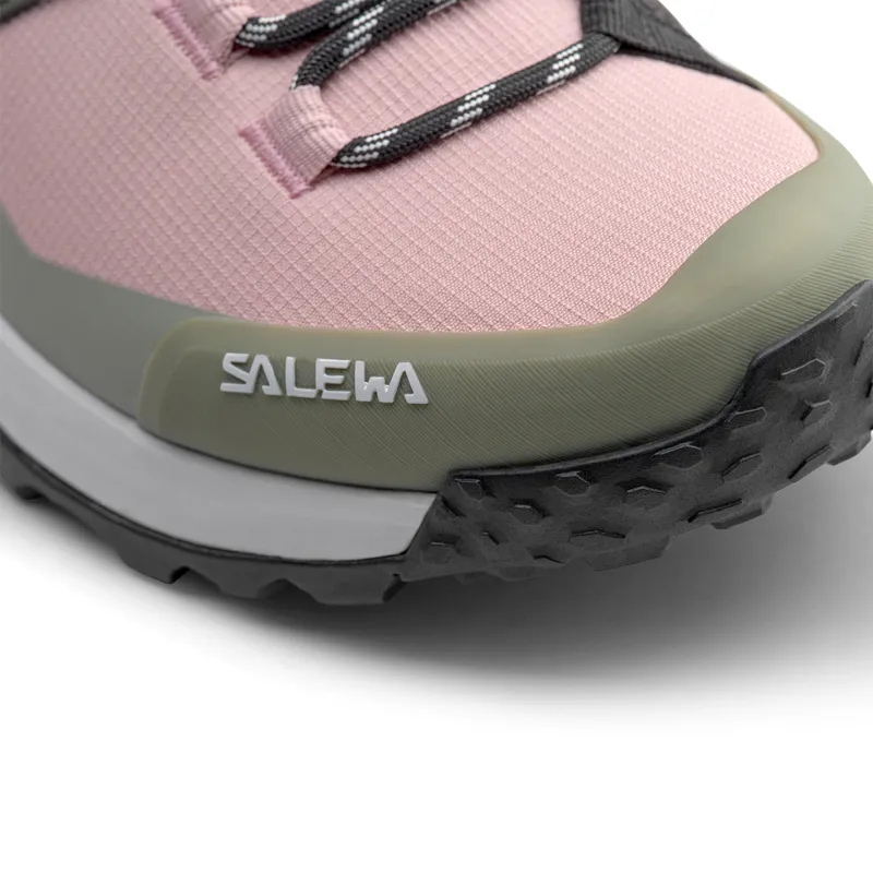 Salewa Puez Mid PTX Womens in Dark Olive/Shadow-4