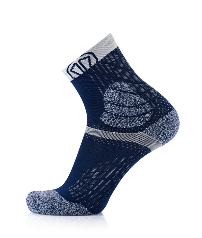 Sidas Trail Protect Unisex Running Socks in Blue Grey-1