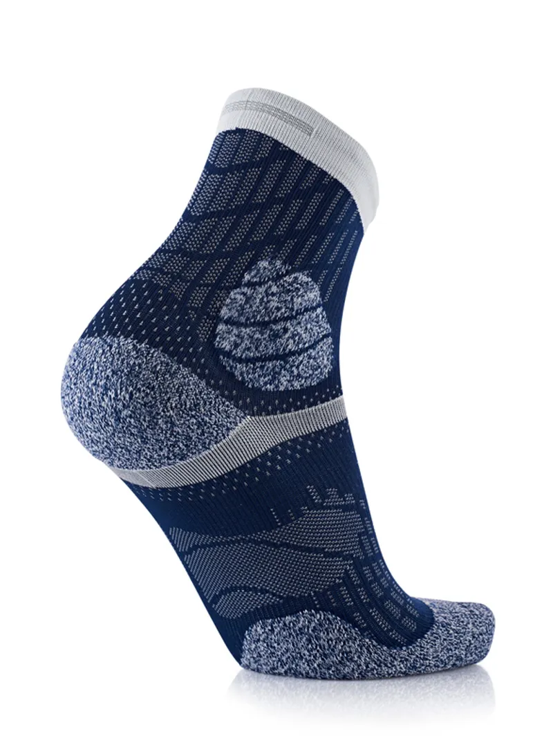 Sidas Trail Protect Unisex Running Socks in Blue Grey-3