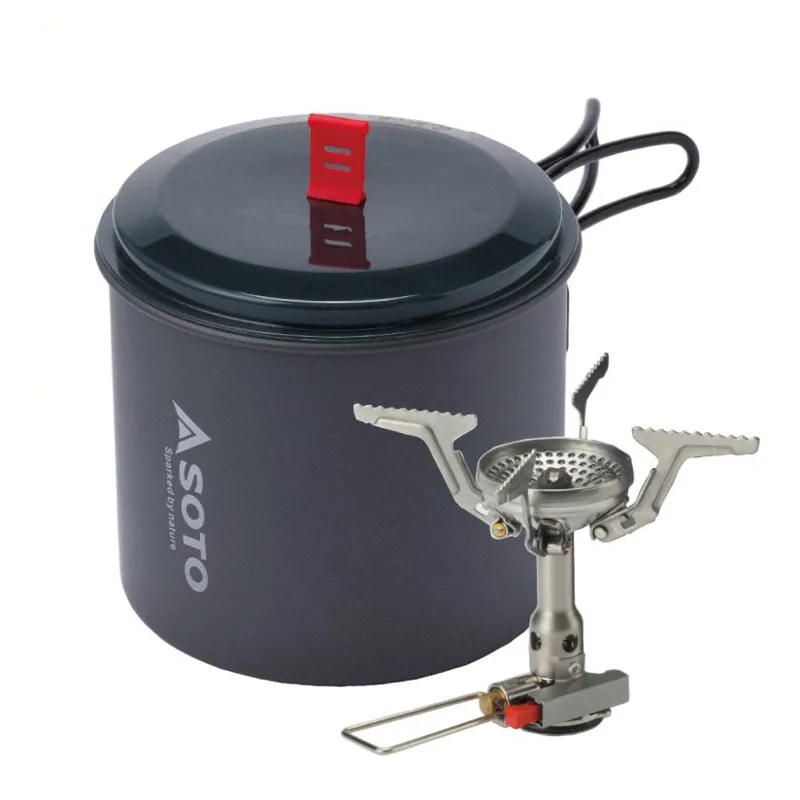 Soto New River Pot Combo and Amicus Camping Stove-2