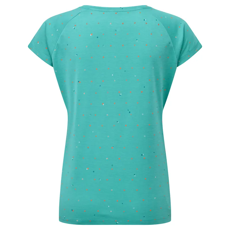 Sprayway Dot Tee Womens in Viridian Green-1