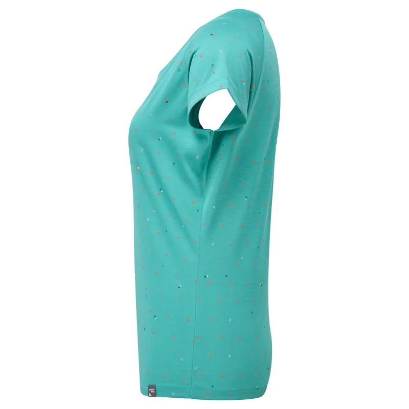 Sprayway Dot Tee Womens in Viridian Green-2
