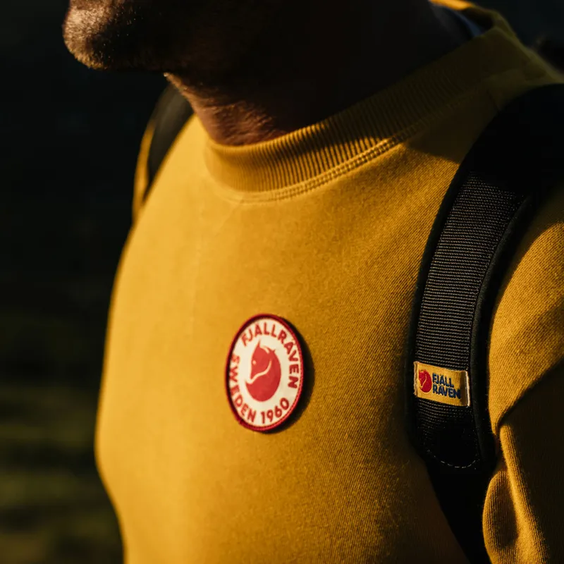 Fjallraven 1960 Logo Badge Sweater Mens in Alpine Blue-8