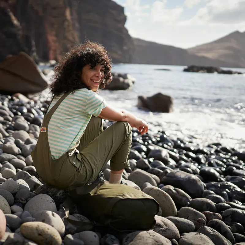 Fjallraven Vardag Dungaree Trousers Womens in Black-13