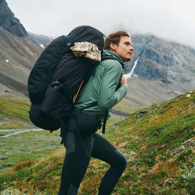 Fjallraven Abisko Trail Fleece Mens in Indigo Blue/Dark Navy-8