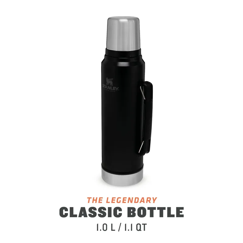 Stanley Classic Legendary Vacuum Bottle 1L in Matte Black-1