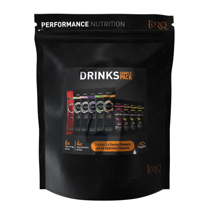 Torq Sample Pouch Pack 10 Energy and Hydration Drinks