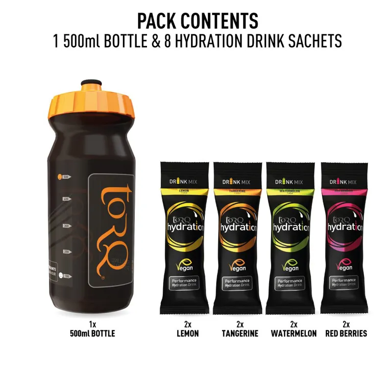 Torq Hydration 500ml Bottle Sample Pack with 8 Drinks-2