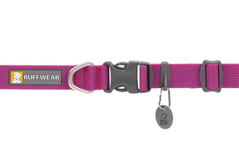 Ruffwear Hi and Light Dog Collar in Alpenglow Pink-1