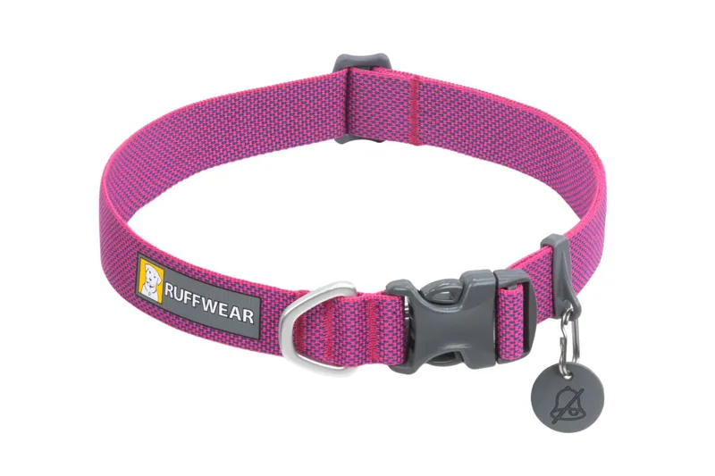 Ruffwear Hi and Light Dog Collar in Alpenglow Pink