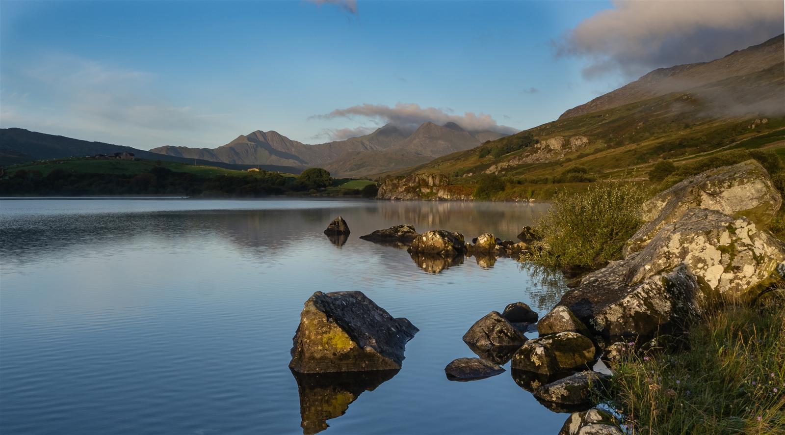 The mountains and landscape around Llanberis in Snowdonia